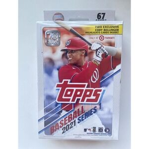 2021 Topps Baseball Series 1 Hanger Box 67 Cards Factory Sealed (Lot Of 6) NEW